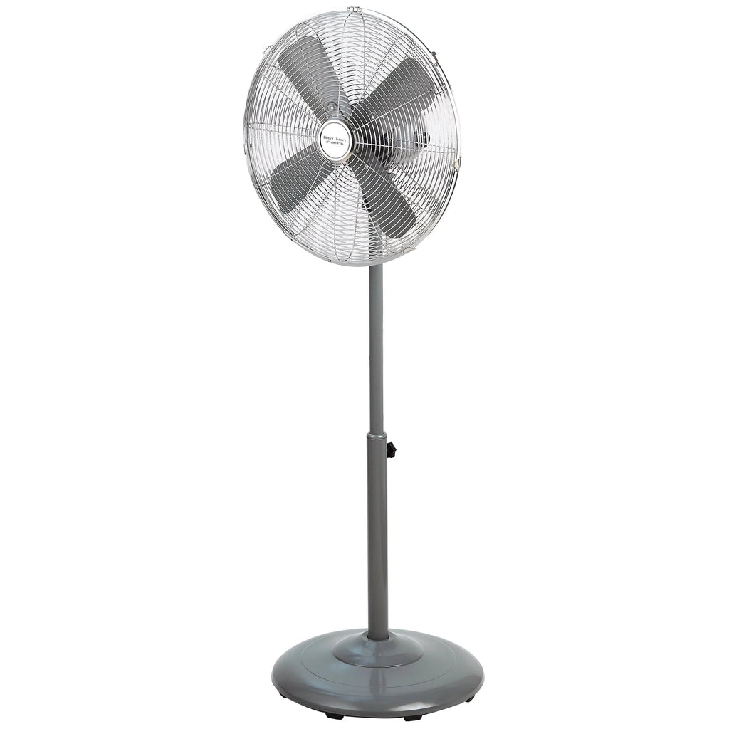 16 inch Adjustable Height Oscillating 3-Speed Metal Stand Fan in Red Z984