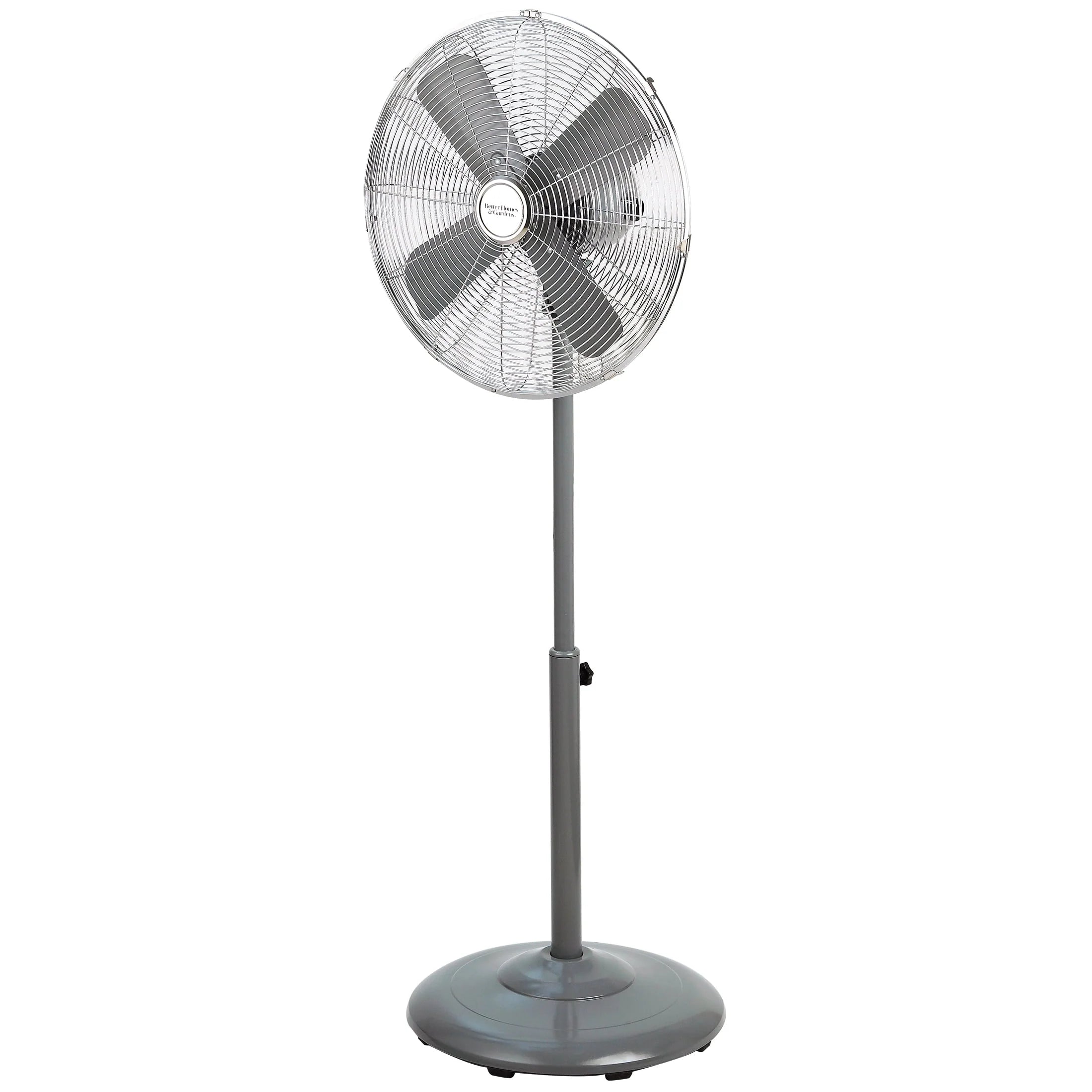 16 inch Adjustable Height Oscillating 3-Speed Metal Stand Fan in Red Z984