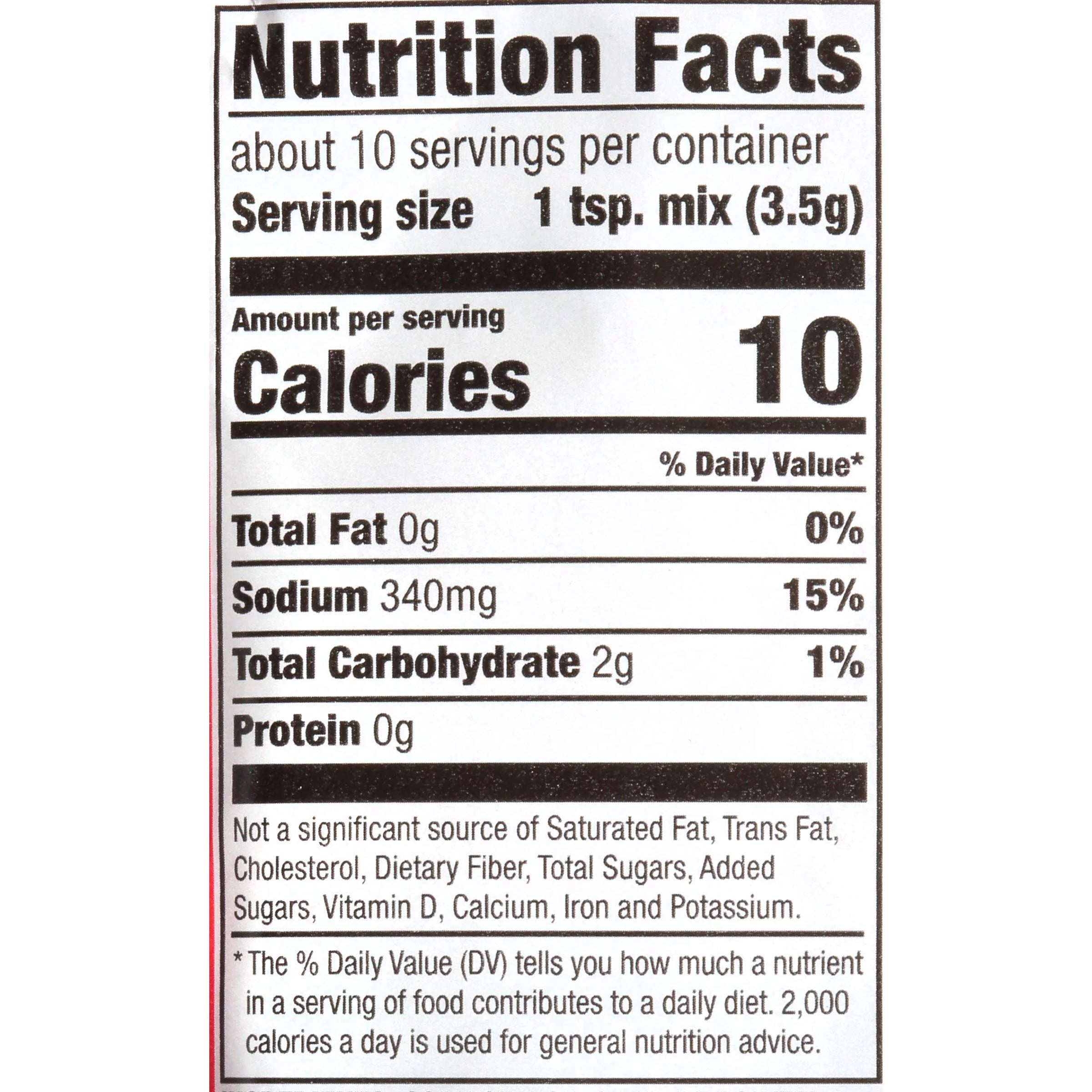 1.3 oz Pack of 12 Seasoning Mix H70797