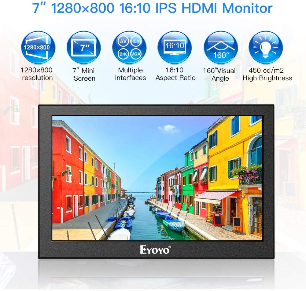 7 inch Portable IPS HDMI LCD Monitor Pack of 2 P977849