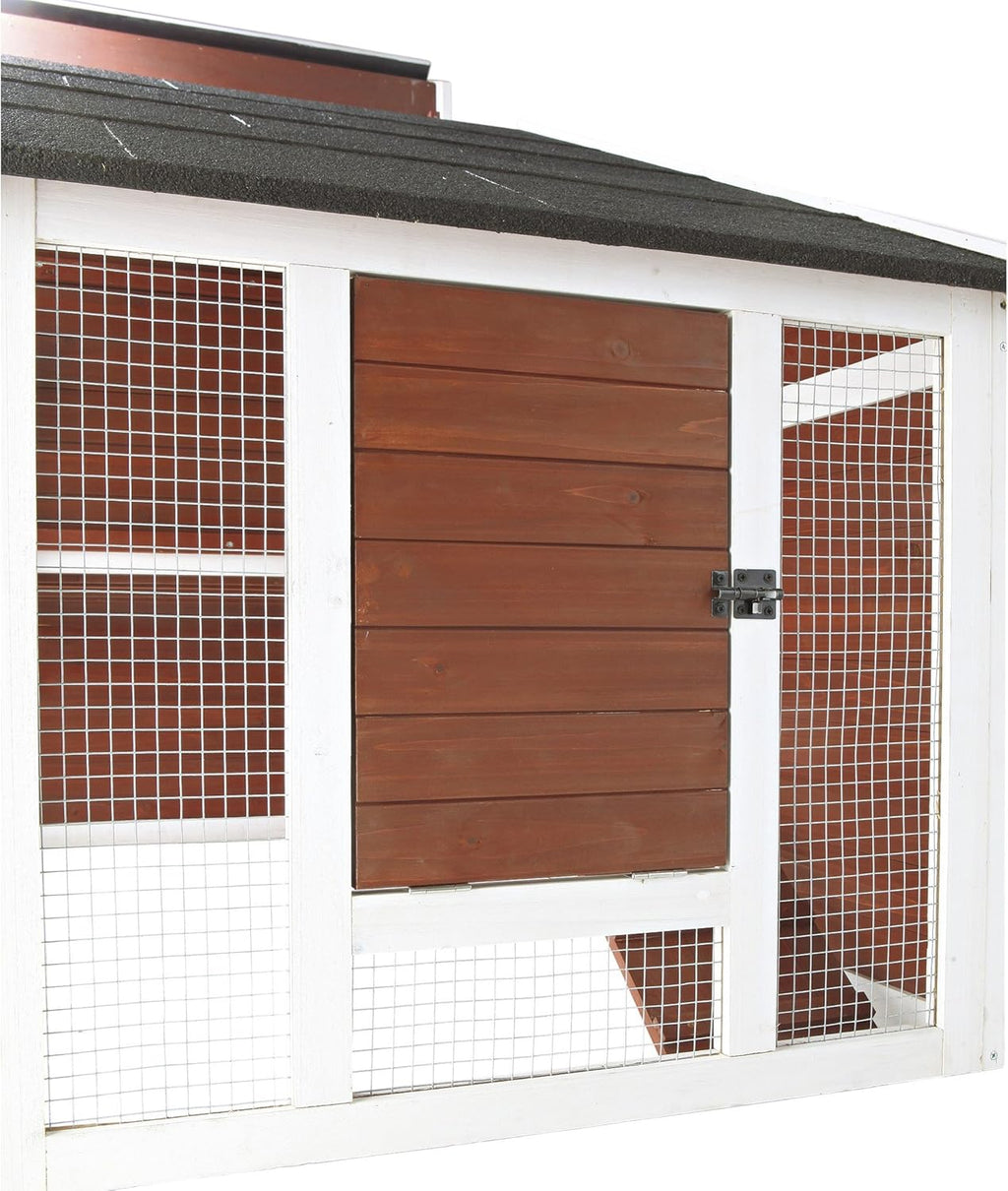 72-in Enclosed Outdoor Chicken Coop with Run and Nesting Box E725405