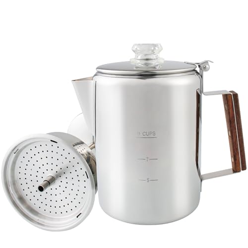 9 Cup Stainless Steel Coffee Percolator H69181