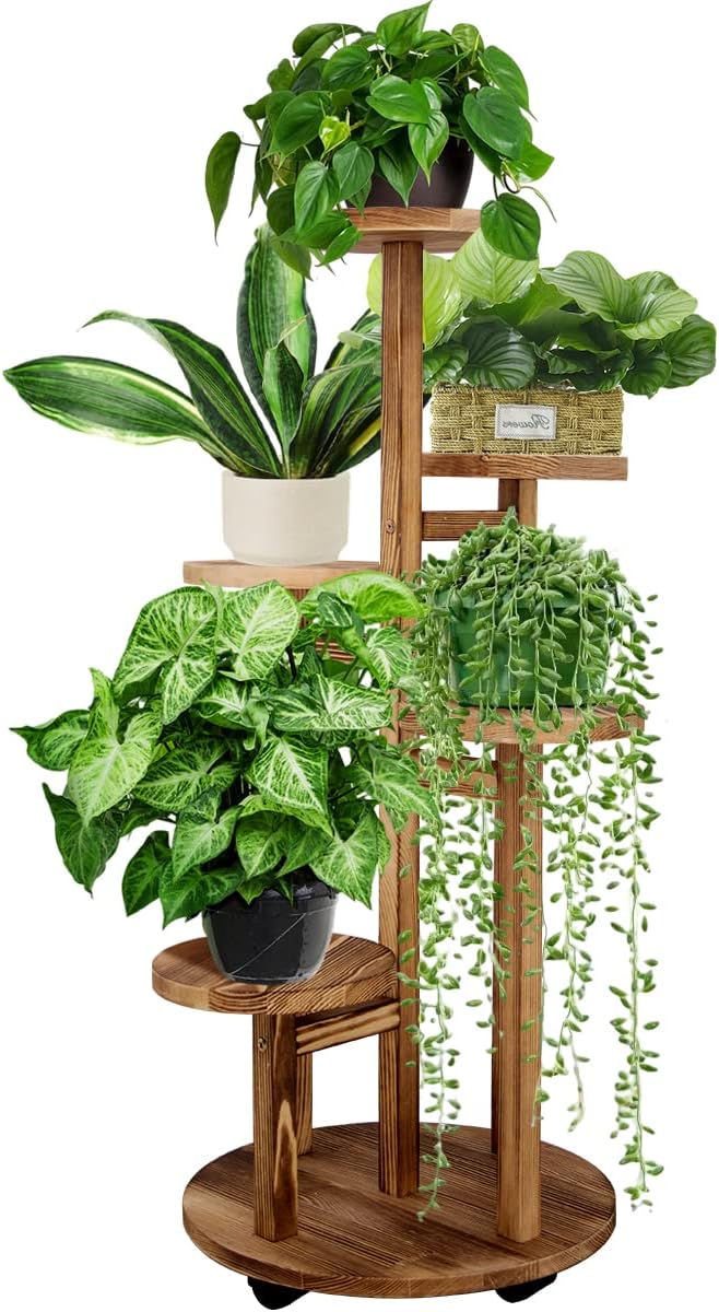 Brown 4 Tier & 5 Tier Plant Stand T1457