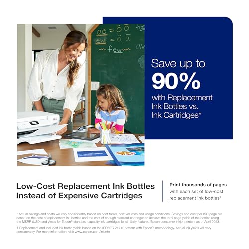 White Wireless All-in-One Supertank Printer with Scan, Copy and Auto 2-sided Printing F9215