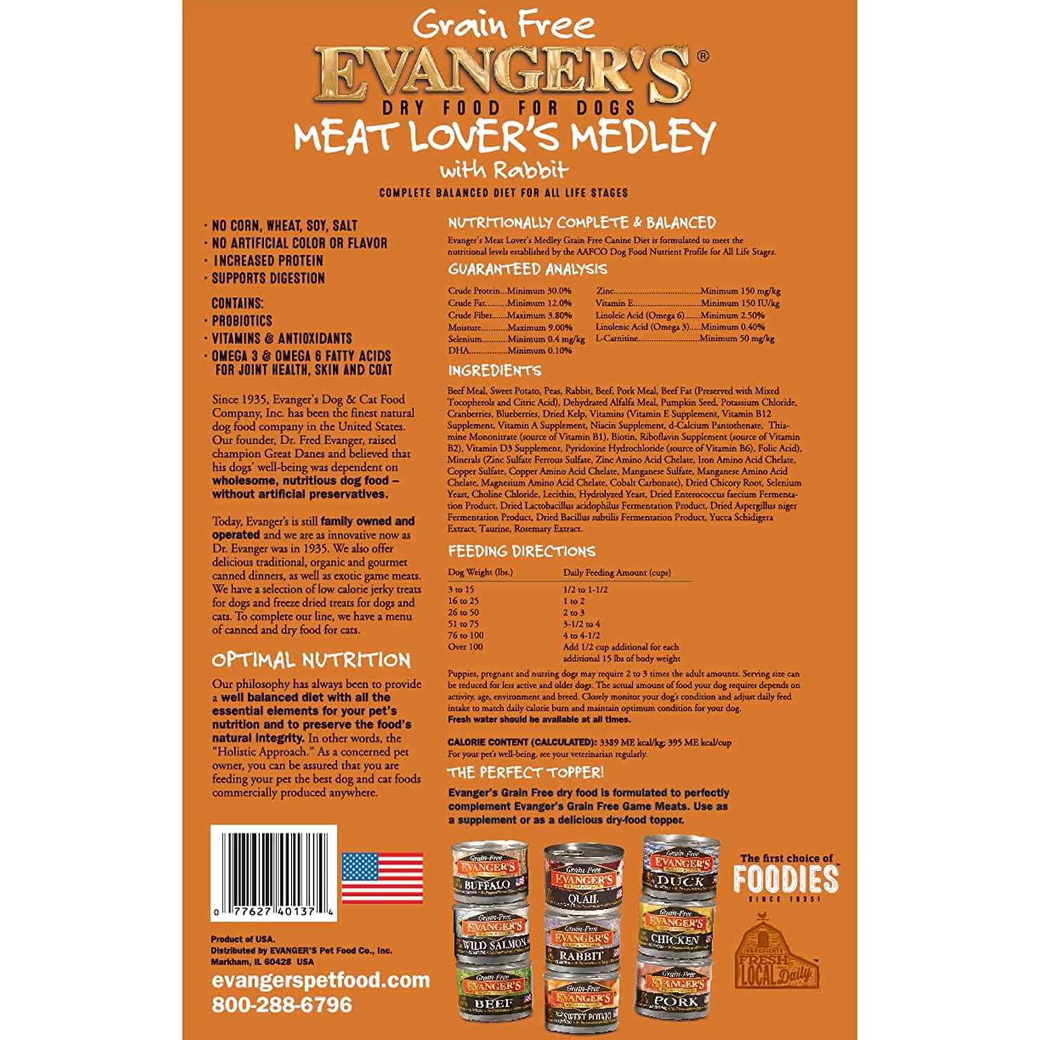 Grain-Free Dry Dog Food with Rabbit L7666
