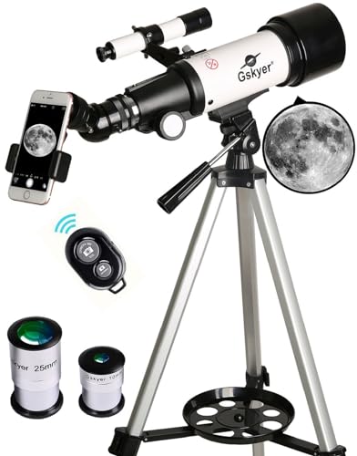70mm Aperture 400mm AZ Mount Refracting Telescope with Carry Bag A833610