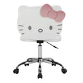 Pink Swivel Vanity Chair with Wheels F74744