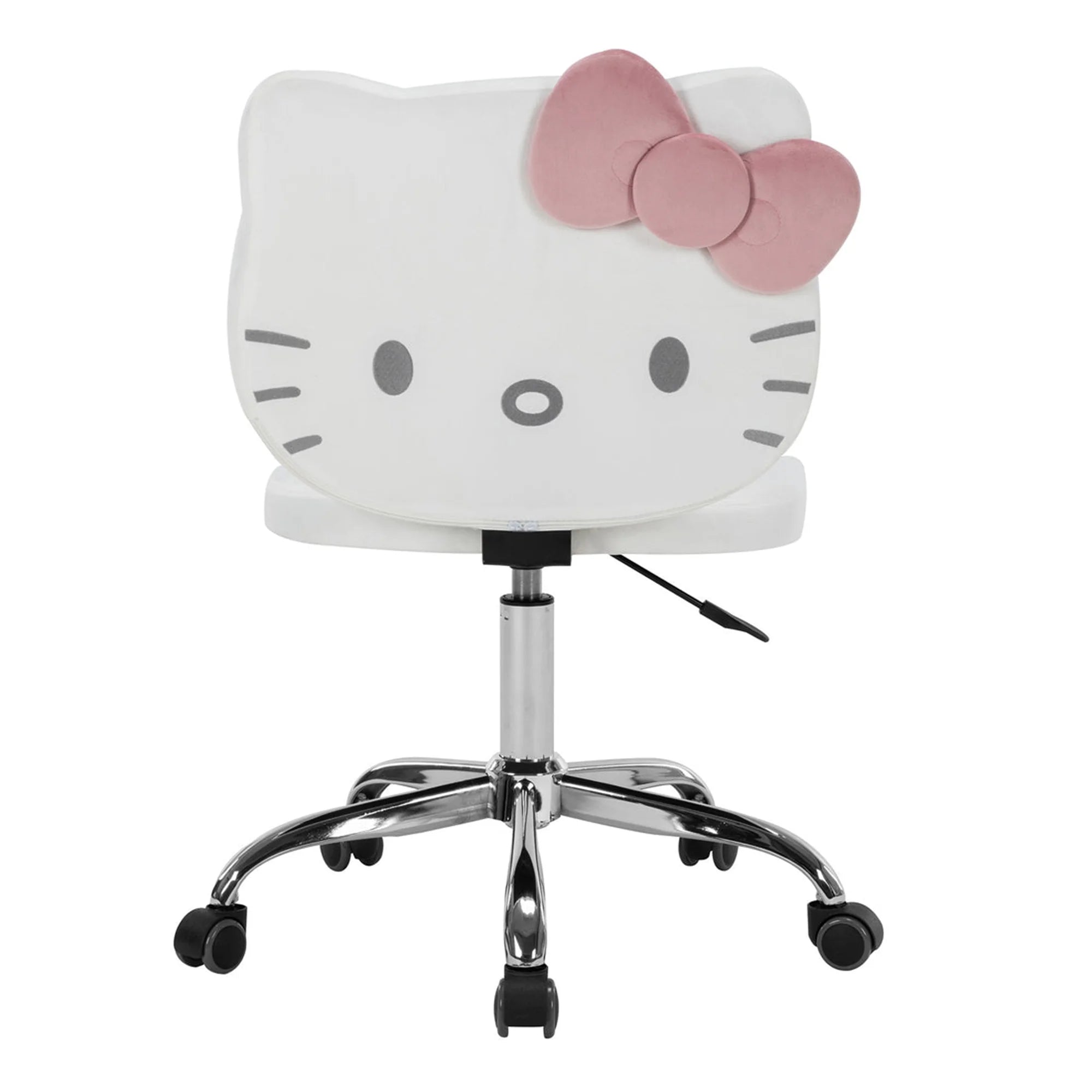 Pink Swivel Vanity Chair with Wheels F74744