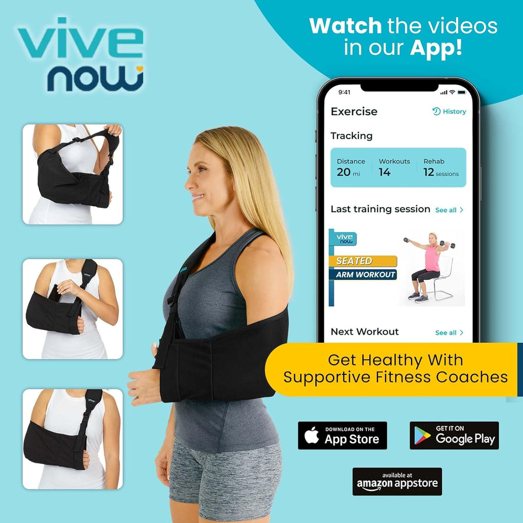 Adjustable Padded Arm Sling (Black) U90049