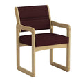 Light Oak Guest Chair with Arms E1382