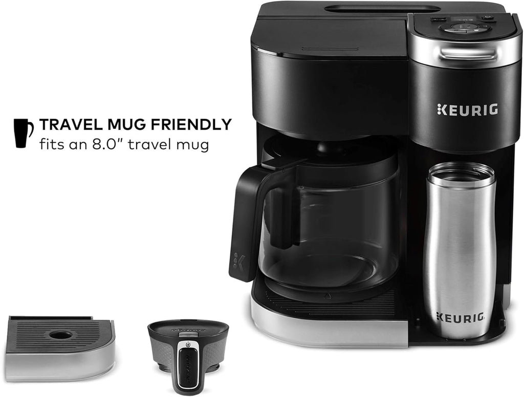 Black Single Serve & Carafe Coffee Maker E371