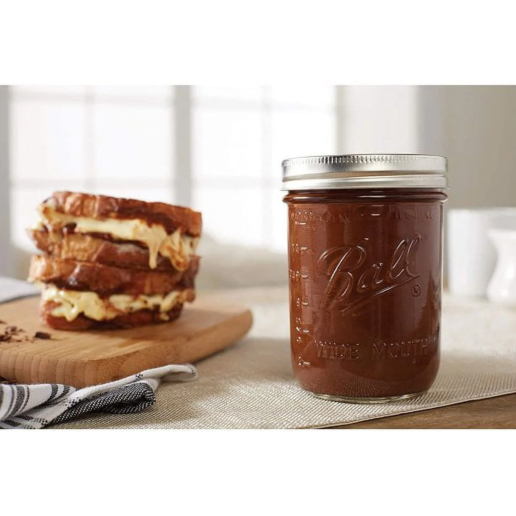 12-Count 16-Ounce Glass Mason Jar with Lids and Bands J39000