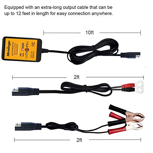12V 2A Automatic Trickle Battery Charger Smart Battery Maintainer I299253