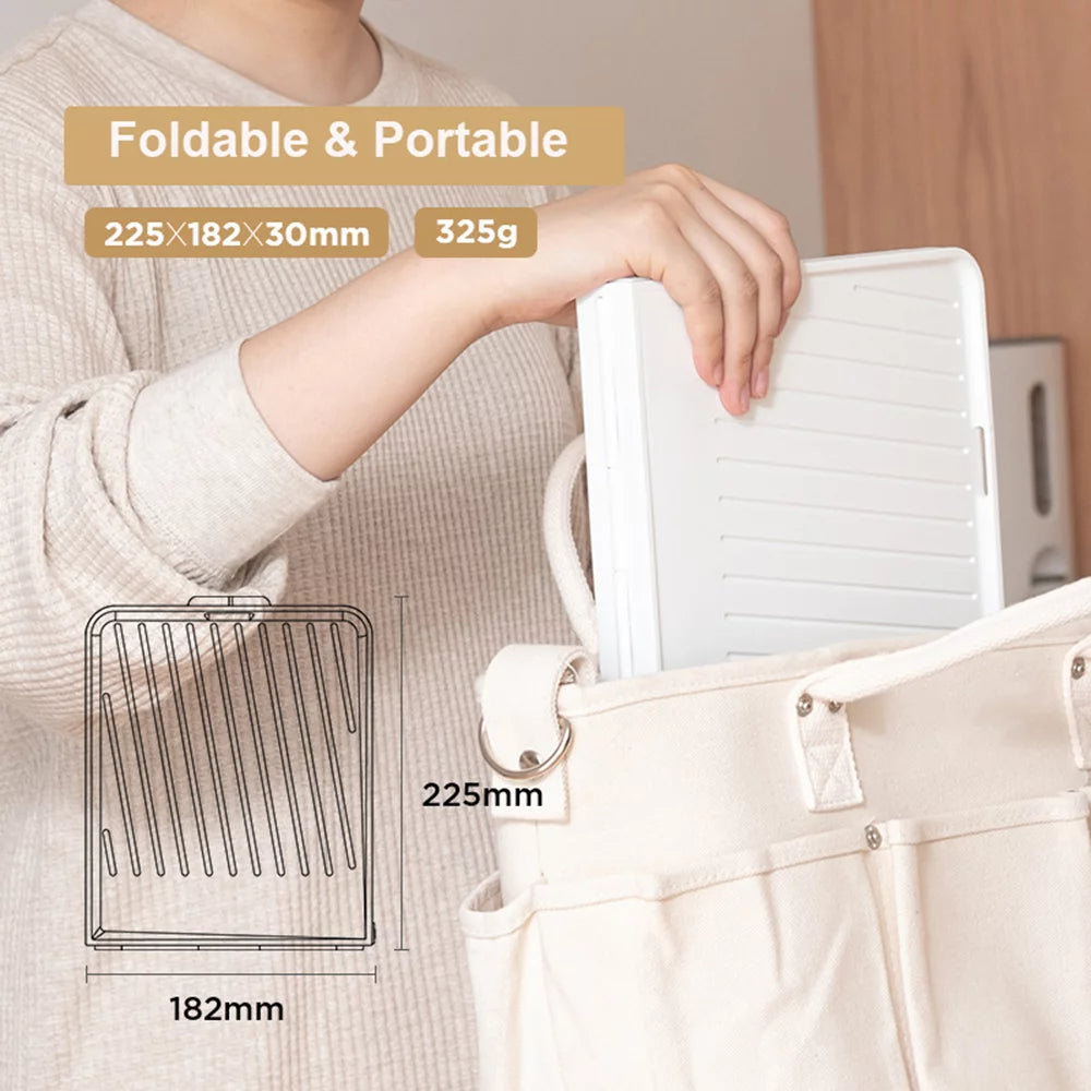 Foldable Bottle Drying Rack with Tray W1001