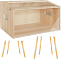32 Inch Wooden Hamster Cage with Acrylic Sheets M525144