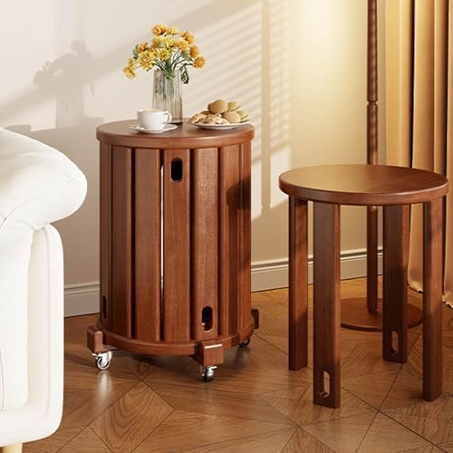 Stackable Stools Set of 4 Wood W342
