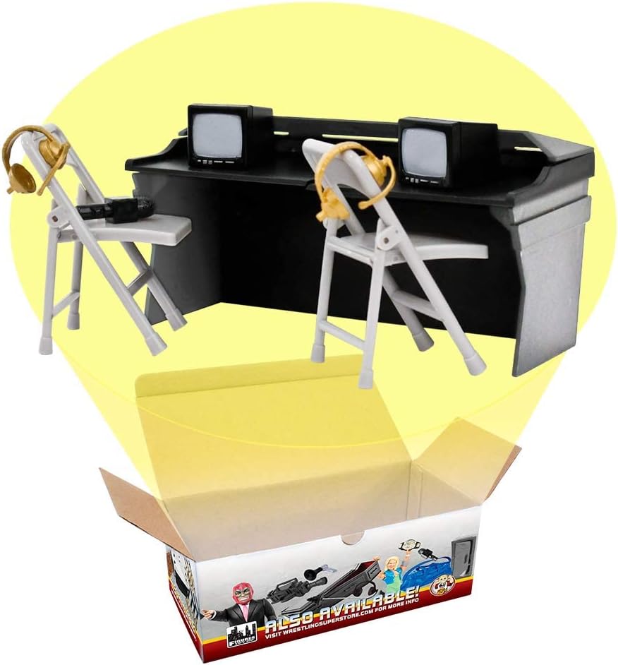 Black & Gray Commentator Table Playset P46219