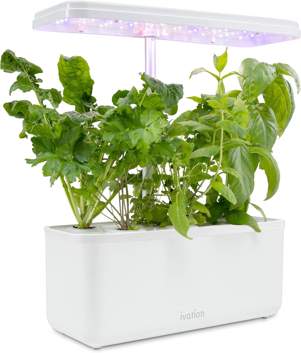 7-Pod Indoor Hydroponics Growing System Kit with LED Grow Light Y5638