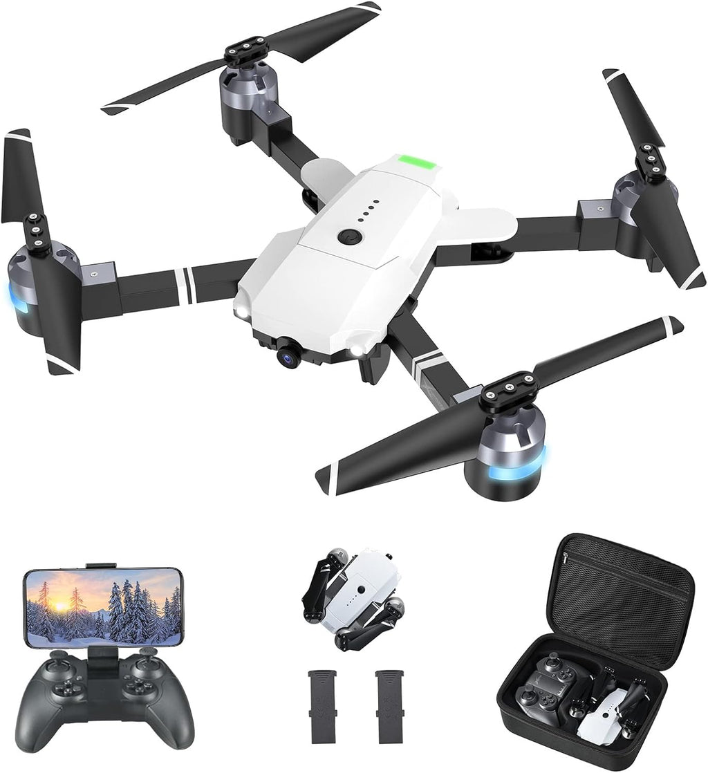 Foldable 1080P FPV Drone with 3 Batteries & Carrying Case X635