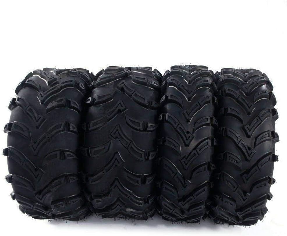 26x9.00-12 Front & 26x11.00-12 Rear 6PLY All Terrain Tubeless Tires Set of 4 M996