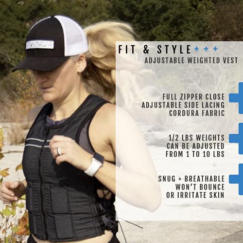 Women Weighted Vest Adjustable up to 10 lbs T558