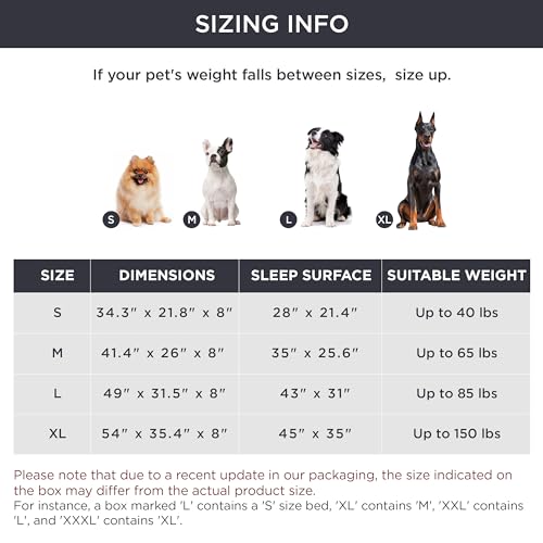 Cooling Elevated Dog Bed with No-Slip Feet and Breathable Mesh B978210
