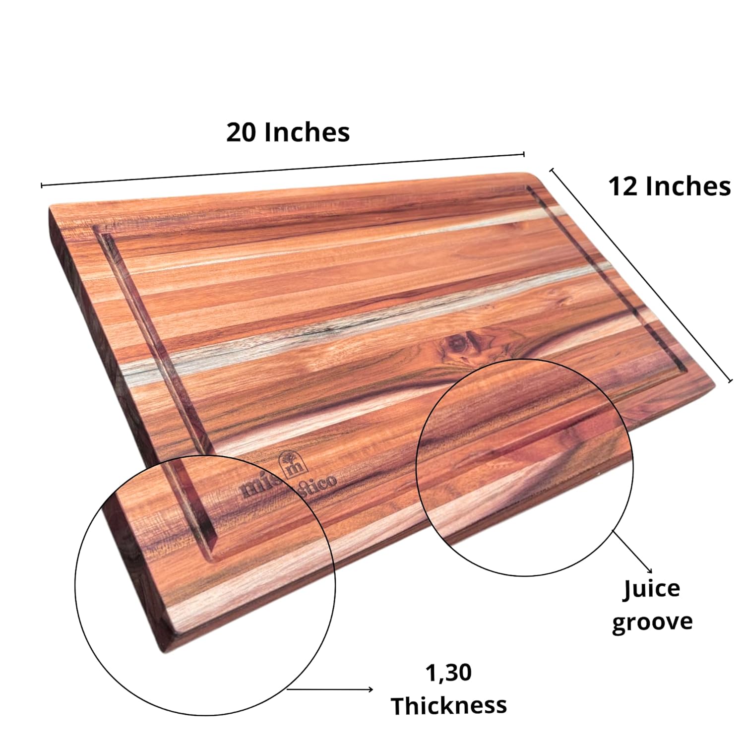 Teak Cutting Board with Juice Groove A59140