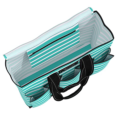 Large Work Tote Bag with 6 Exterior Pockets K6181