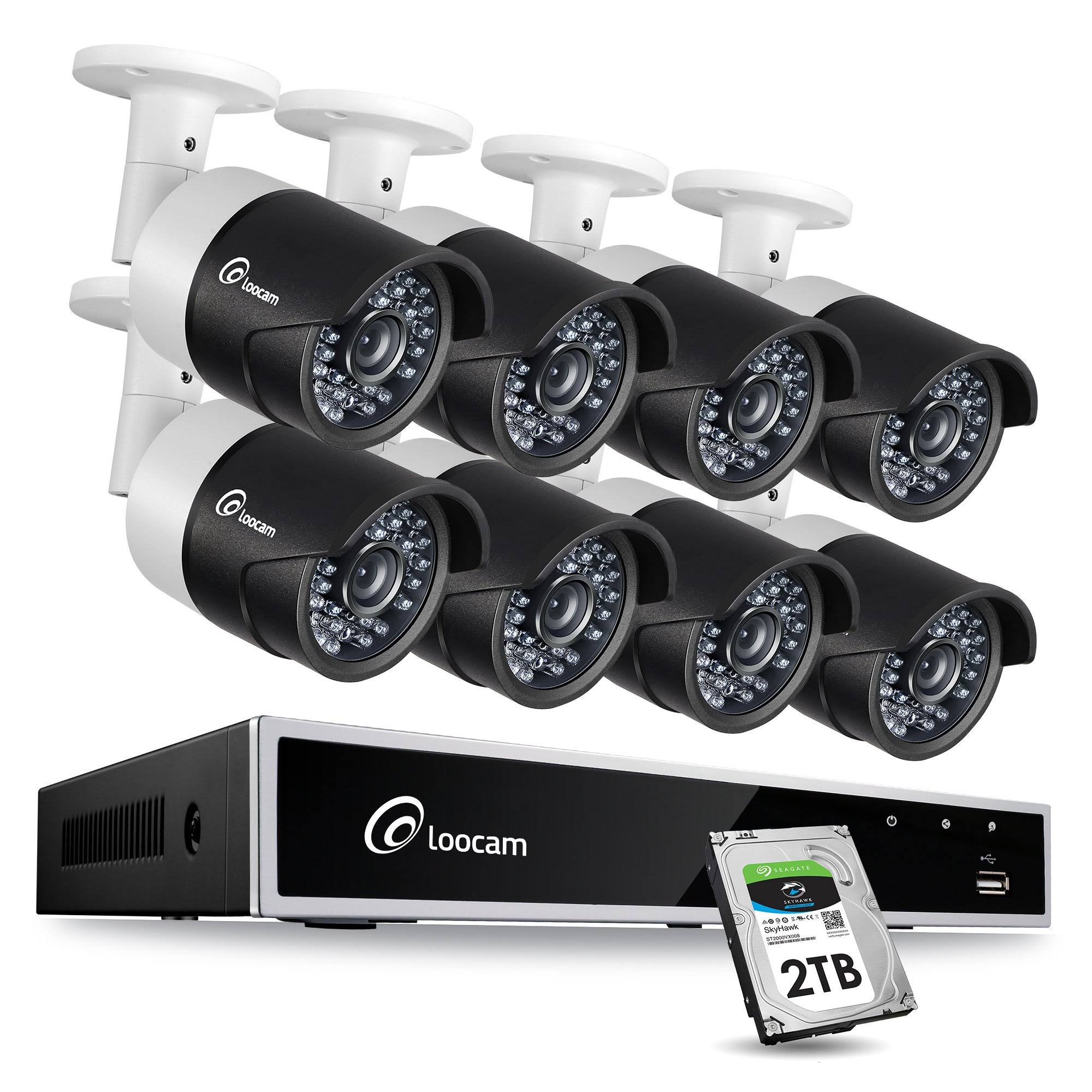 1080p 8 CH HD-TVI Video Security Camera System DVR Surveillance Kit A149478