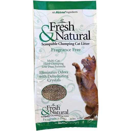 Fresh & Natural Fragrance Scoopable Clay Cat Litter D287693