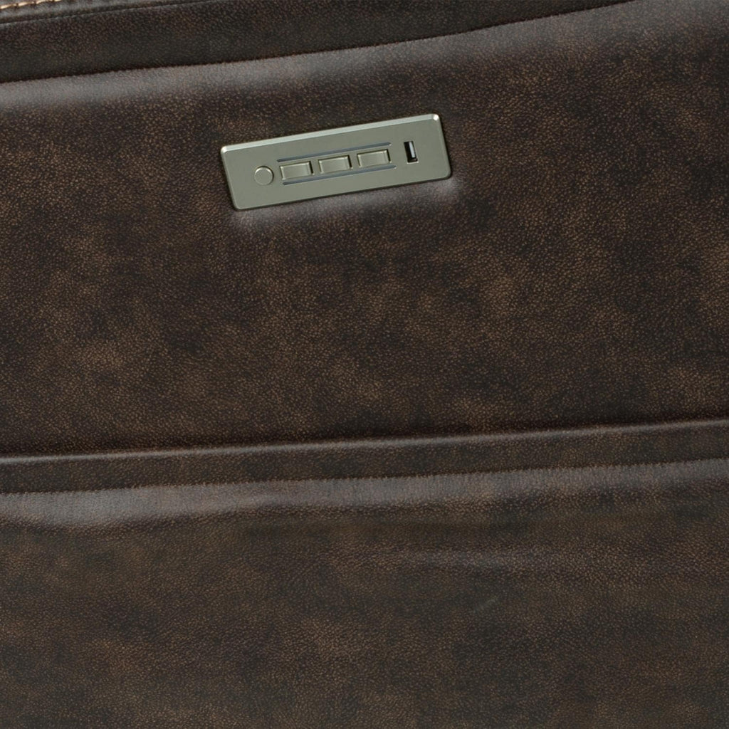 Saddle Brown Leatherette Power Recliner Chair O6811