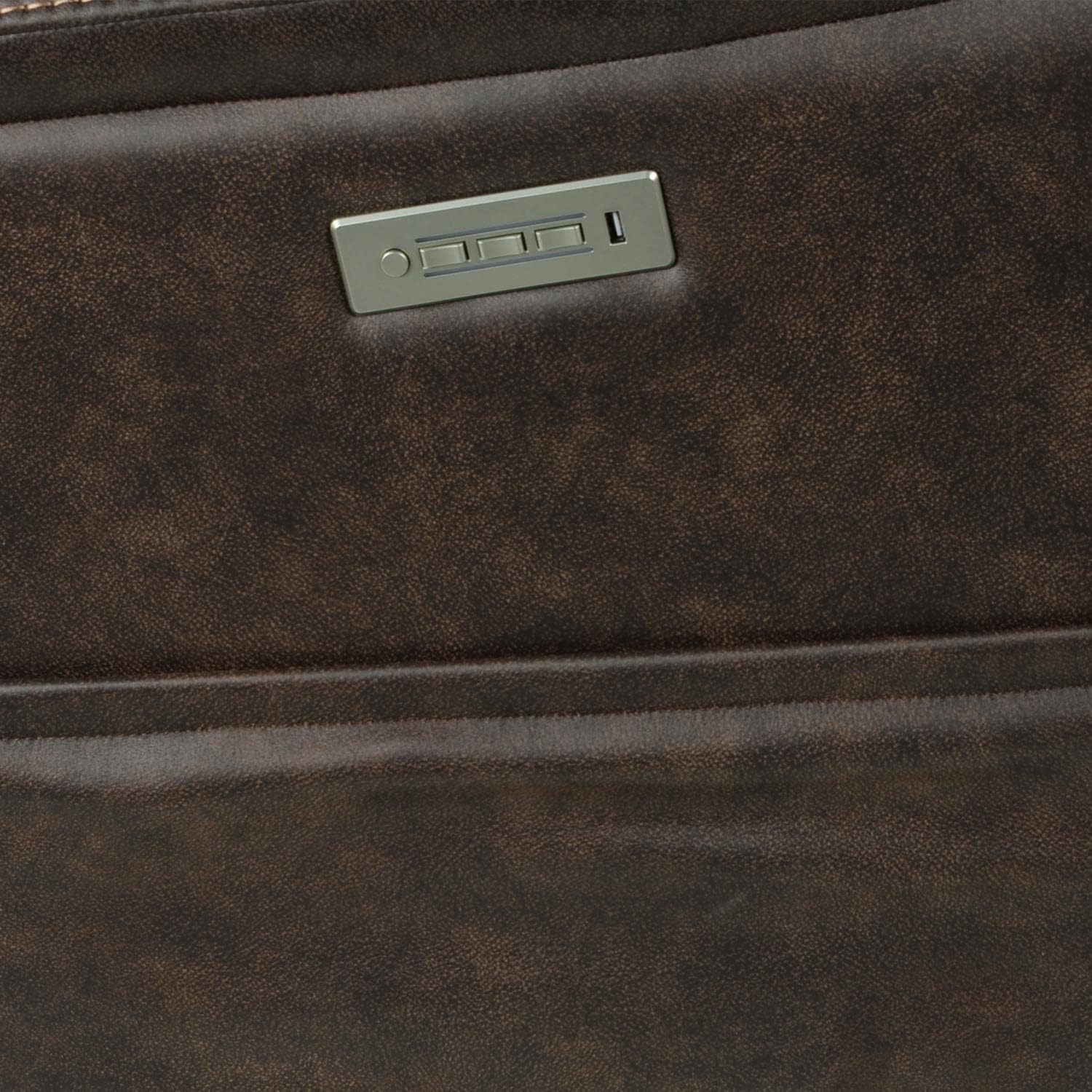 Saddle Brown Leatherette Power Recliner Chair O6811