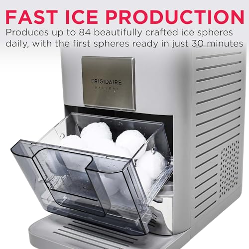 Grey Countertop Sphere Ice Machine I332