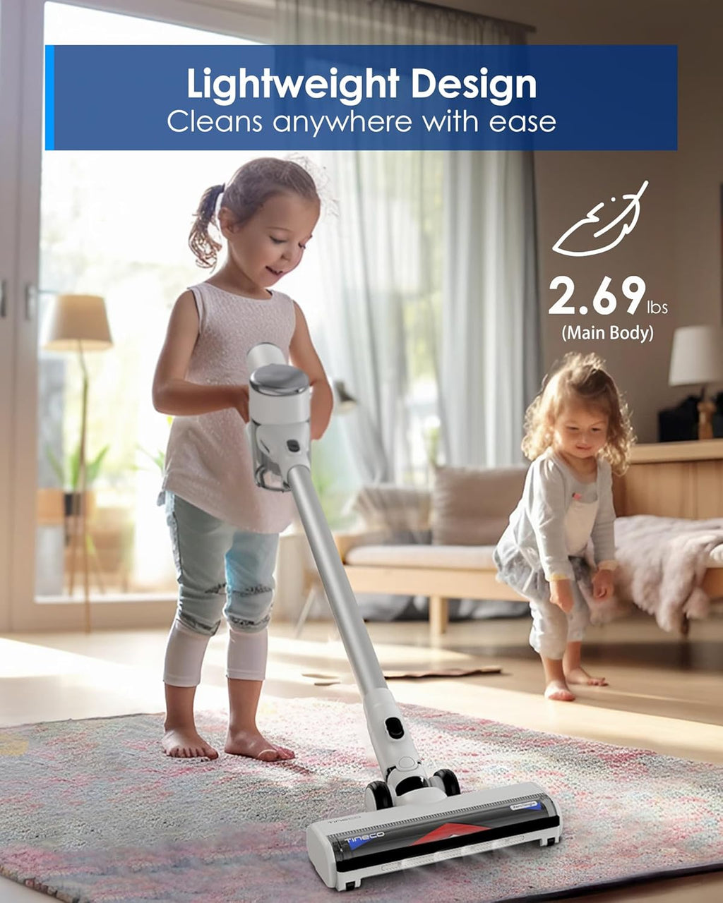 Cordless Stick Vacuum Cleaner with 3L Dust Clean Station P221328