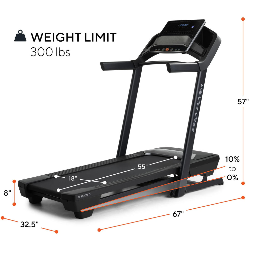 Carbon TL Treadmill with 5" Display X396858