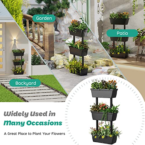 Gray 3-Tier Vertical Garden Planter W881127