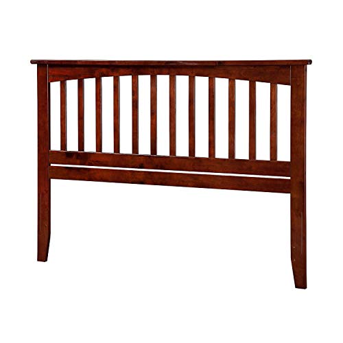 Full Size Headboard with Attachable Charger in Walnut B238554