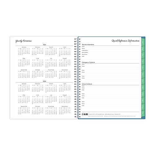 8.5" x 11" Wirebound Weekly and Monthly Lesson Planner U326575