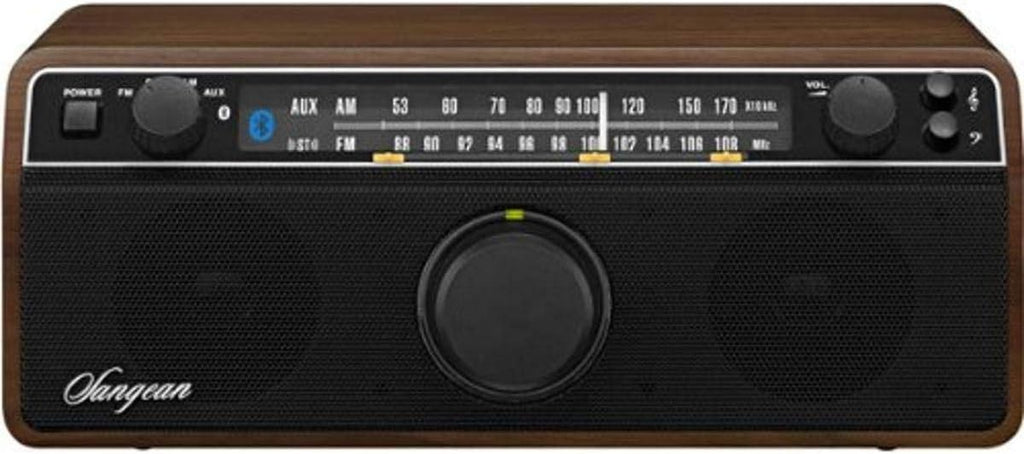 Dark Walnut AM/FM/Bluetooth Stereo Radio D435