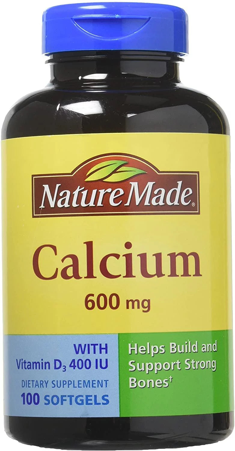 Calcium 600 mg With Vitamin D Liquid Softgels 100 Each - Pack of 4 B314278