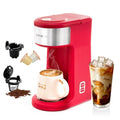 2 in 1 K Cup Coffee Maker, Single Serve Coffee Maker for Capsule and Ground Coffee, Pod Coffee Maker with Self-Cleaning Function, 8-14 oz Brew Size X127