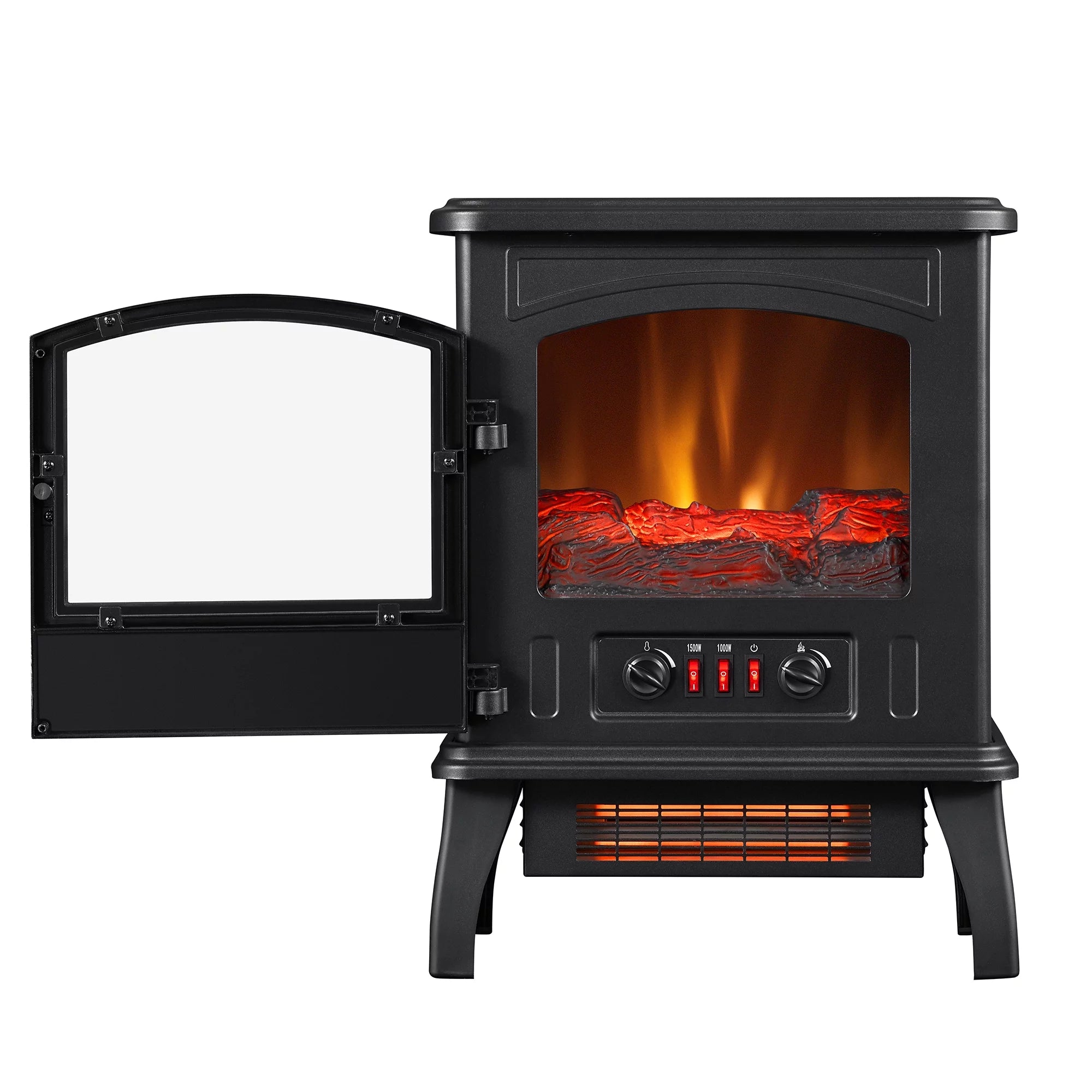 Infrared Quartz Electric Fireplace Stove Heater T9632