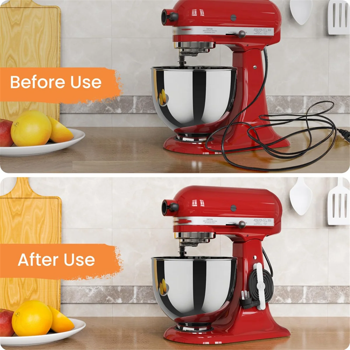 6 Pack Appliance Cord Organizer Stick on N5407
