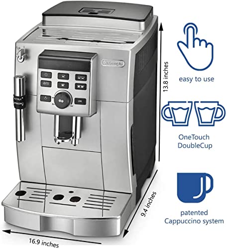 Silver Digital Super Automatic Machine with Lattecrema System T668
