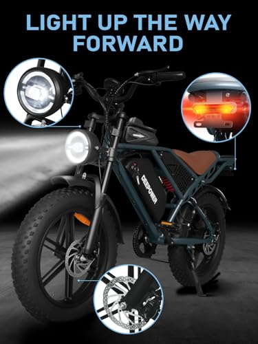 1500W Peak Motor 20" Fat Tire Dual Suspension Electric Bicycle U3512