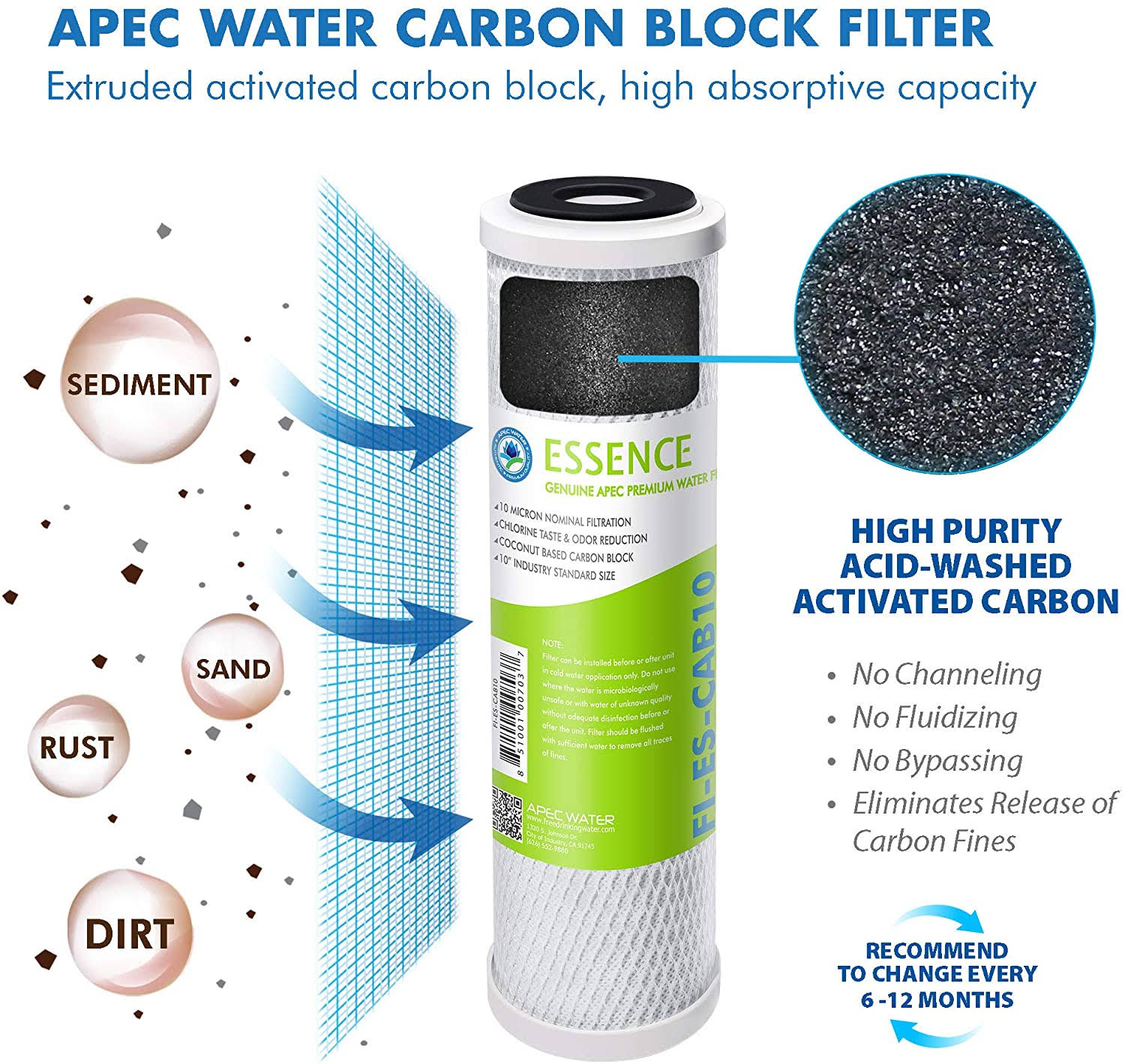 50 GPD High Capacity Complete Replacement Set for Reverse Osmosis Water Filter System X231777
