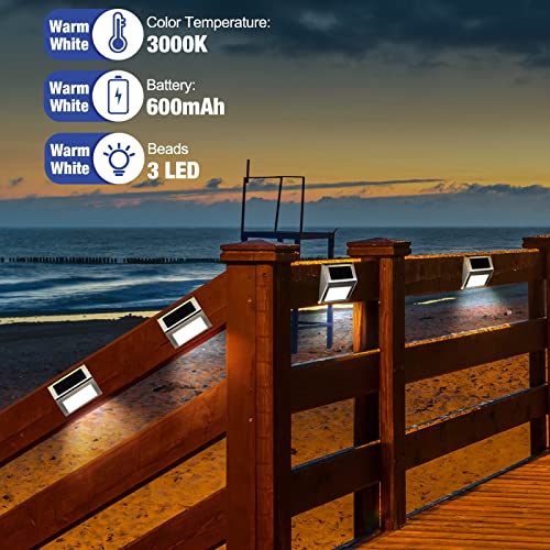 48 Pack Solar Step Lights Cool White Q617