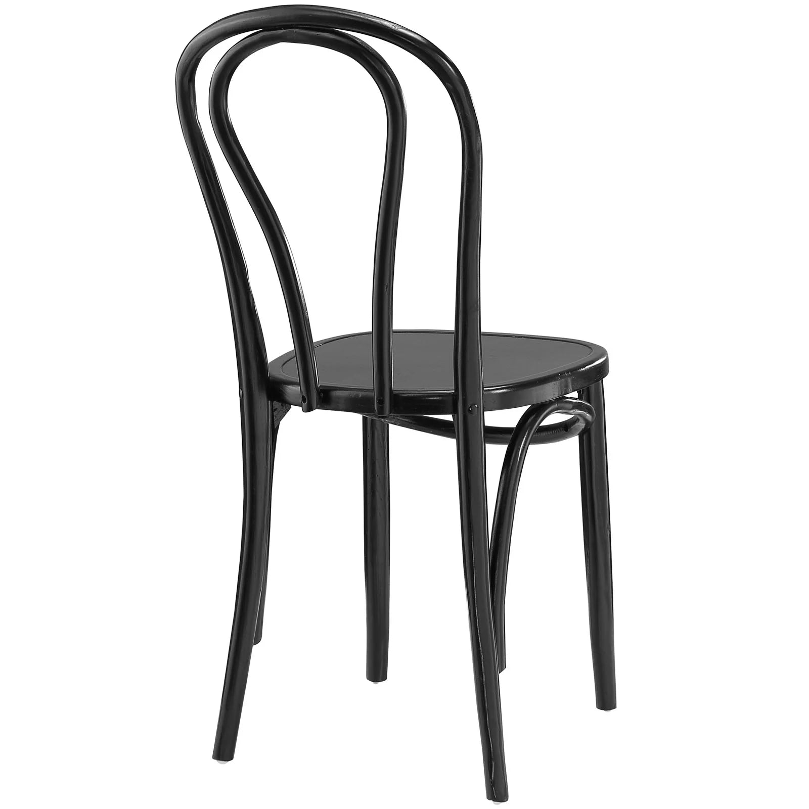 Black Wood Dining Side Chair U638073