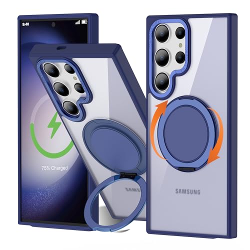 Purple Magnetic Kickstand Phone Case for Samsung Galaxy S22/S23 Ultra T9862