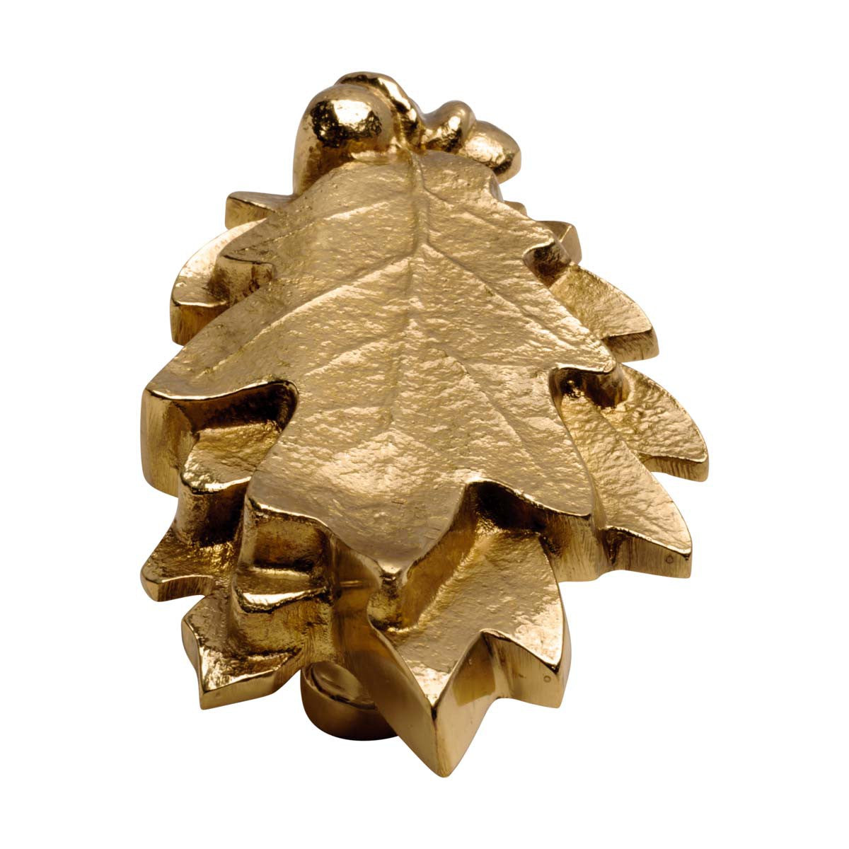 6" Solid Brass Oak Leaf Shaped Door Knocker H31441